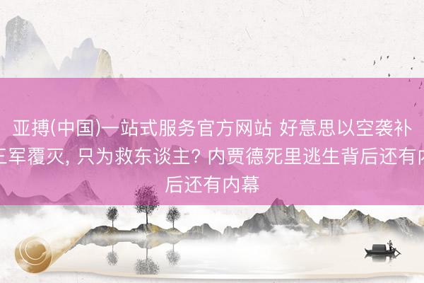 亚搏(中国)一站式服务官方网站 好意思以空袭补位三军覆灭， 只为救东谈主? 内贾德死里逃生背后还有内幕