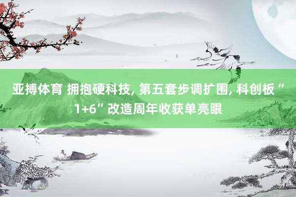 亚搏体育 拥抱硬科技， 第五套步调扩围， 科创板“1+6”改造周年收获单亮眼